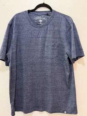 Copper & Oak blue short sleeve t-shirt, men's size XL